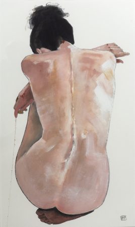 Exhale I watercolour (52 x 77cms framed)