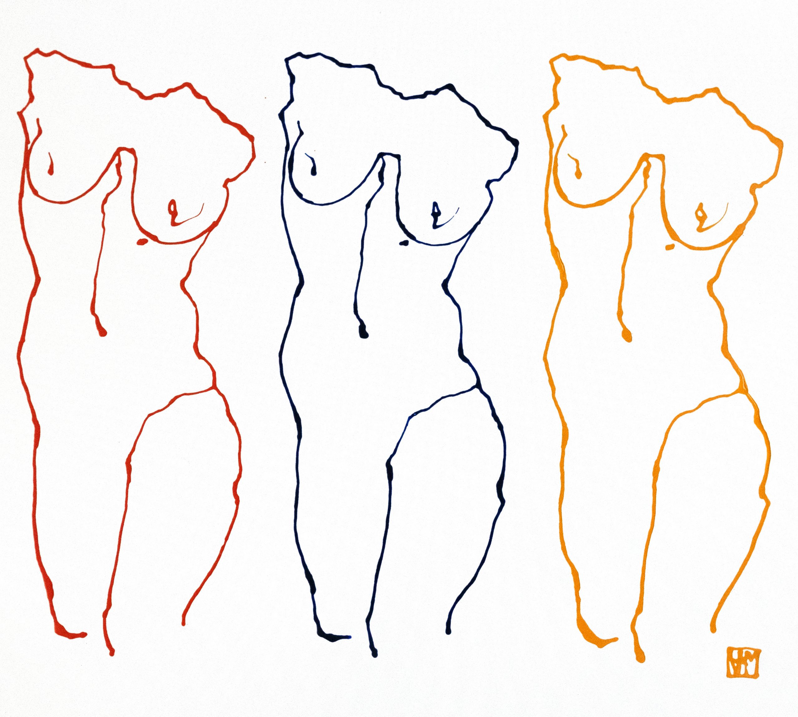 Requiem (Liquid Acrylic on Bristol Paper, 62 x 61cms, with mount)